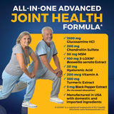 Viva Naturals Joint Support Glucosamine 1500mg capsules opened bottle
