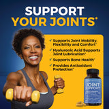 Viva Naturals Joint Support Glucosamine 1500mg capsules with a measuring spoon
