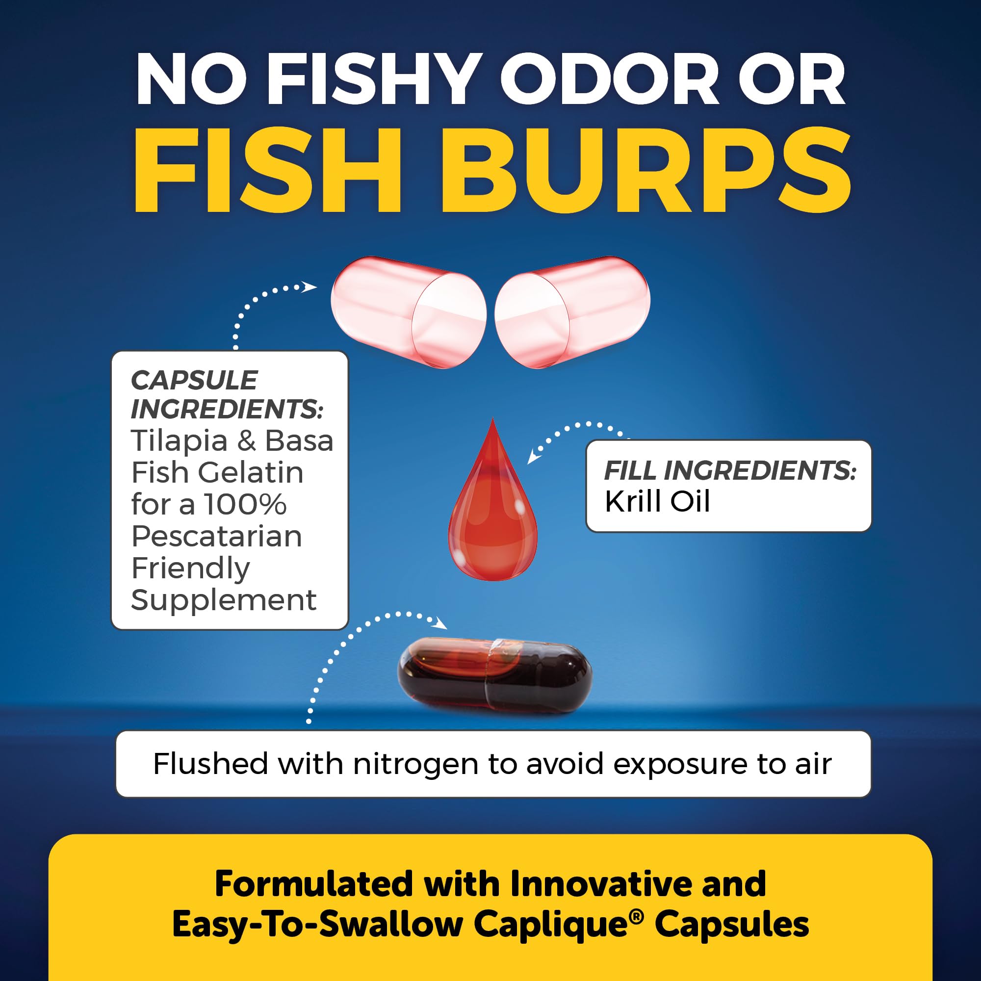 Viva Naturals Krill Oil 1250mg with astaxanthin close-up
