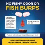 Viva Naturals Krill Oil 1250mg with astaxanthin close-up