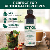 Viva Naturals Organic MCT Oil 472g with keto coffee