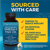 Viva Naturals Triple Strength Omega-3 Fish Oil 2500mg ingredients list