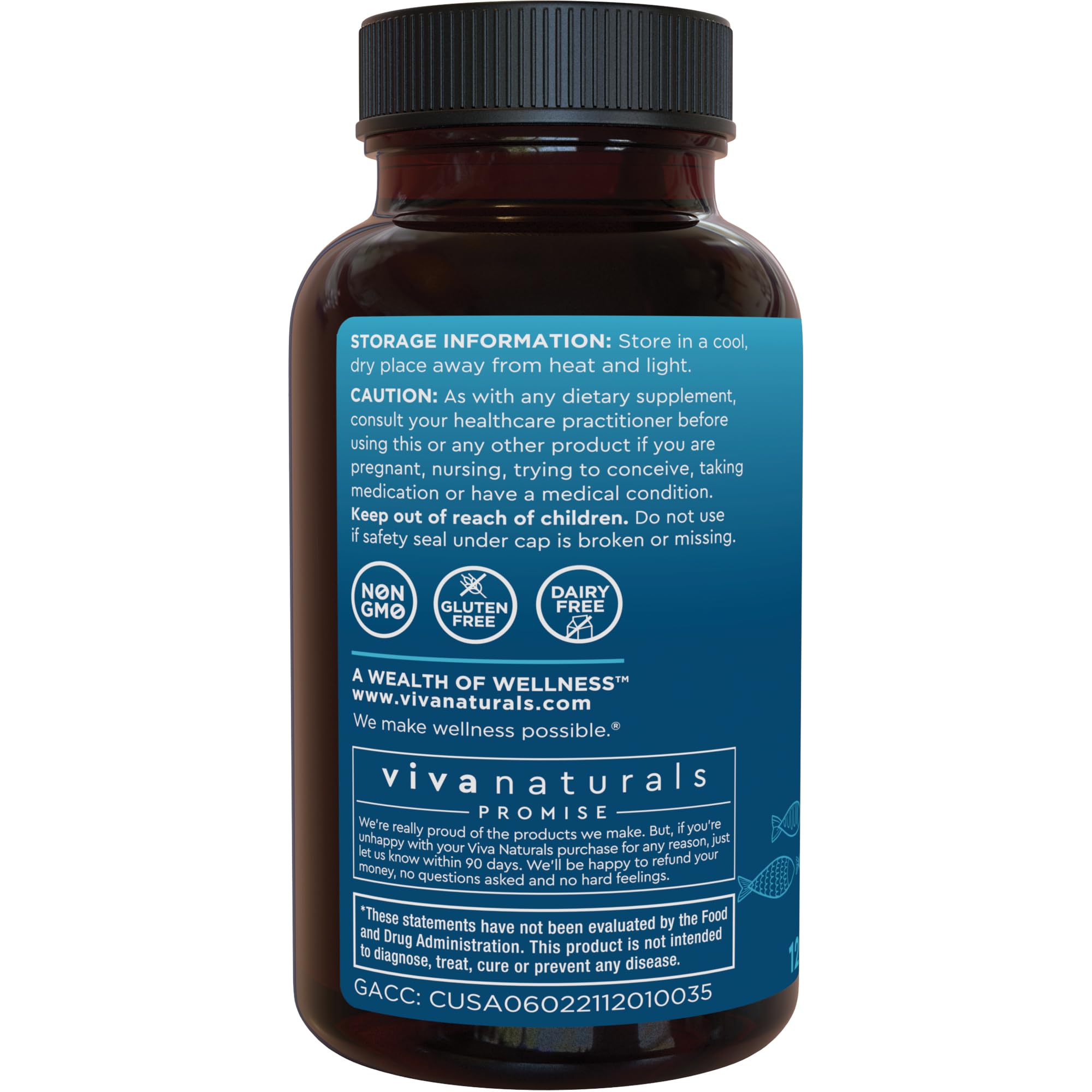 Viva Naturals Triple Strength Omega-3 Fish Oil 2500mg softgel with a glass of water
