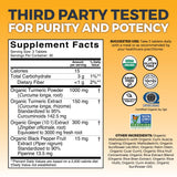 Viva Naturals Turmeric and Ginger Supplement side view