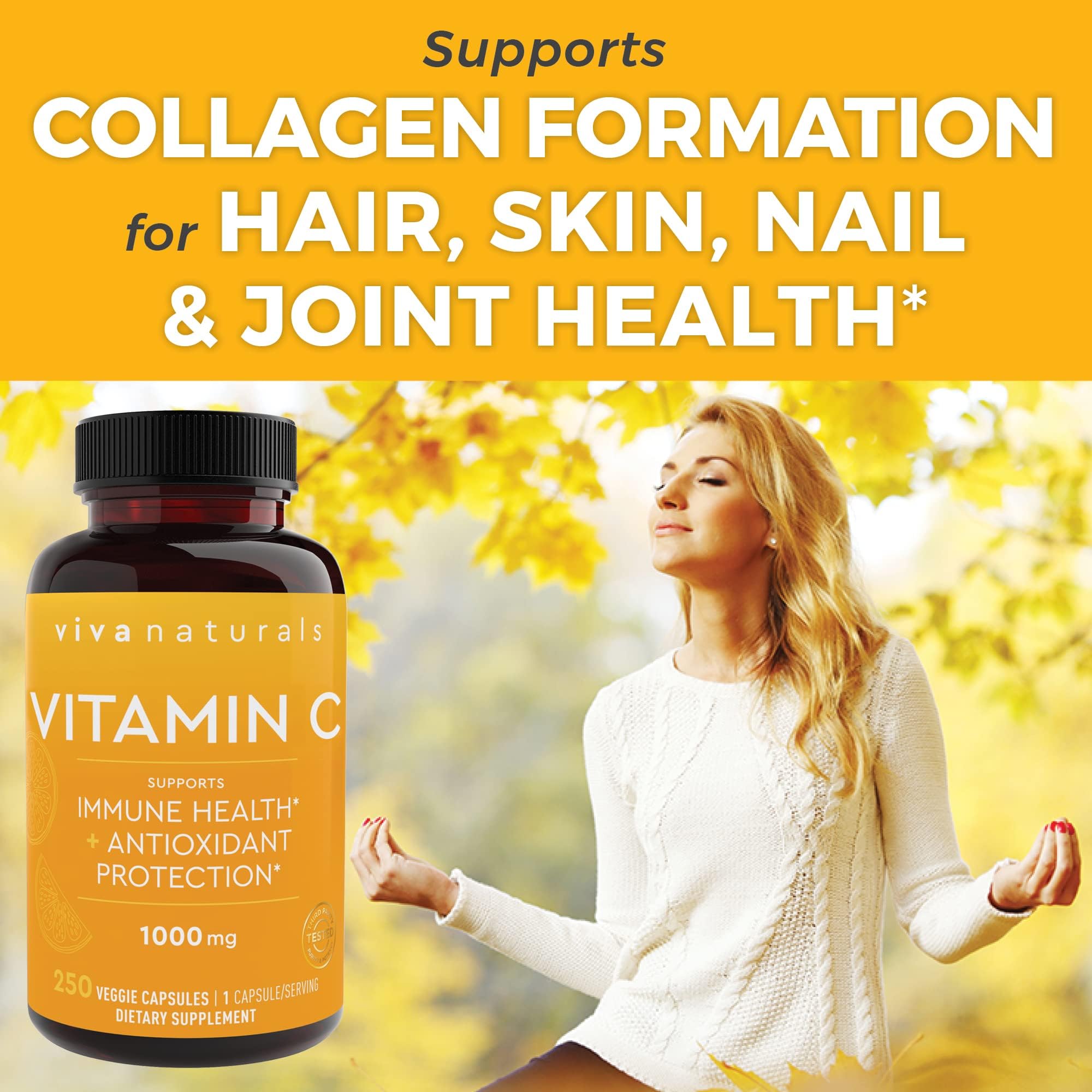 Viva Naturals Vitamin C Capsules 1000mg ingredients list