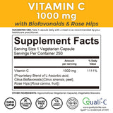 Viva Naturals Vitamin C Capsules 1000mg on a wooden table