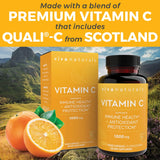 Viva Naturals Vitamin C Capsules 1000mg side view