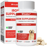 VivaElixir Iron Supplement for Dogs chewable tablet front view