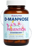 VIVANUTRA Cranberry D-Mannose Capsules 120 Count front view