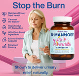 VIVANUTRA Cranberry D-Mannose Capsules 120 Count ingredients list