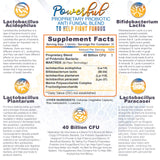 VIVANUTRA Probiotic Fungus Blend 40 Billion CFUs capsules close-up