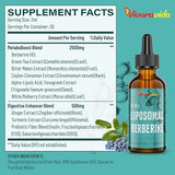 Vivaravida Berberine Drops 3000mg on a wooden table