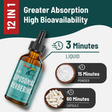Vivaravida Berberine Drops 3000mg with ingredients list