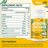 Vivaravida L-Theanine GABA Magnesium Softgels bottle side view