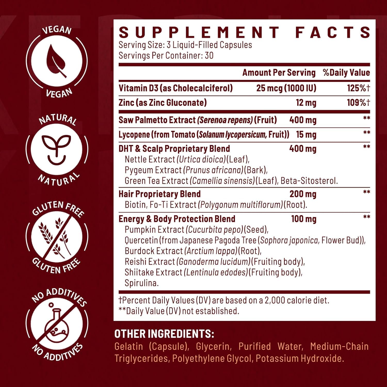 Vivaravida Saw Palmetto Liquid Capsules packaging