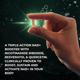 VivaThrive NAD+ Complex Resveratrol Supplement packaging details