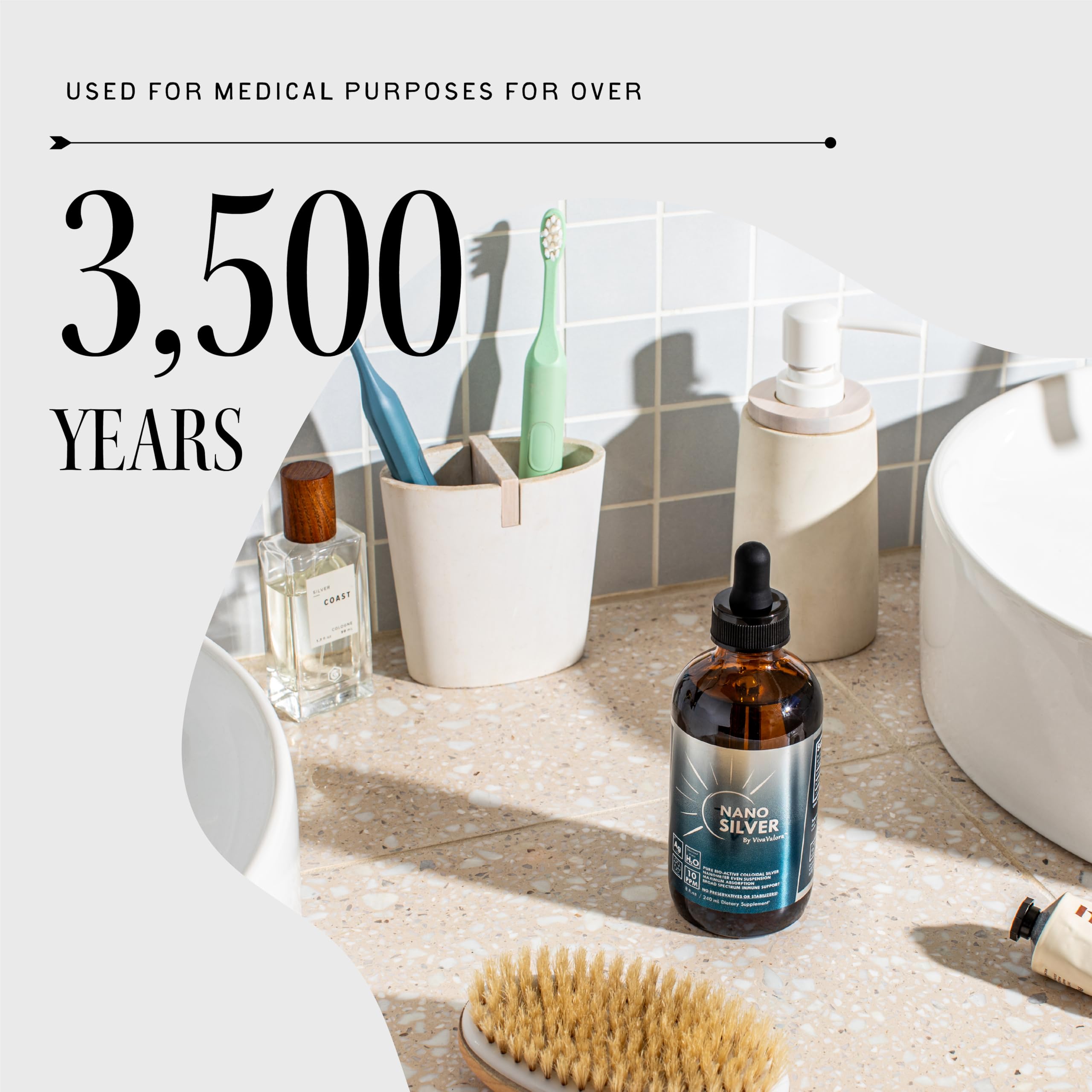 VivaValora Colloidal Silver Liquid 10 PPM in use