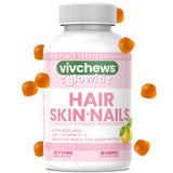 vivchews Biotin Gummies showing the clean formula label
