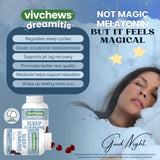 vivchews Nighttime Sleep Gummies bottle with 60 count