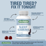 vivchews Nighttime Sleep Gummies showing soft gummy texture