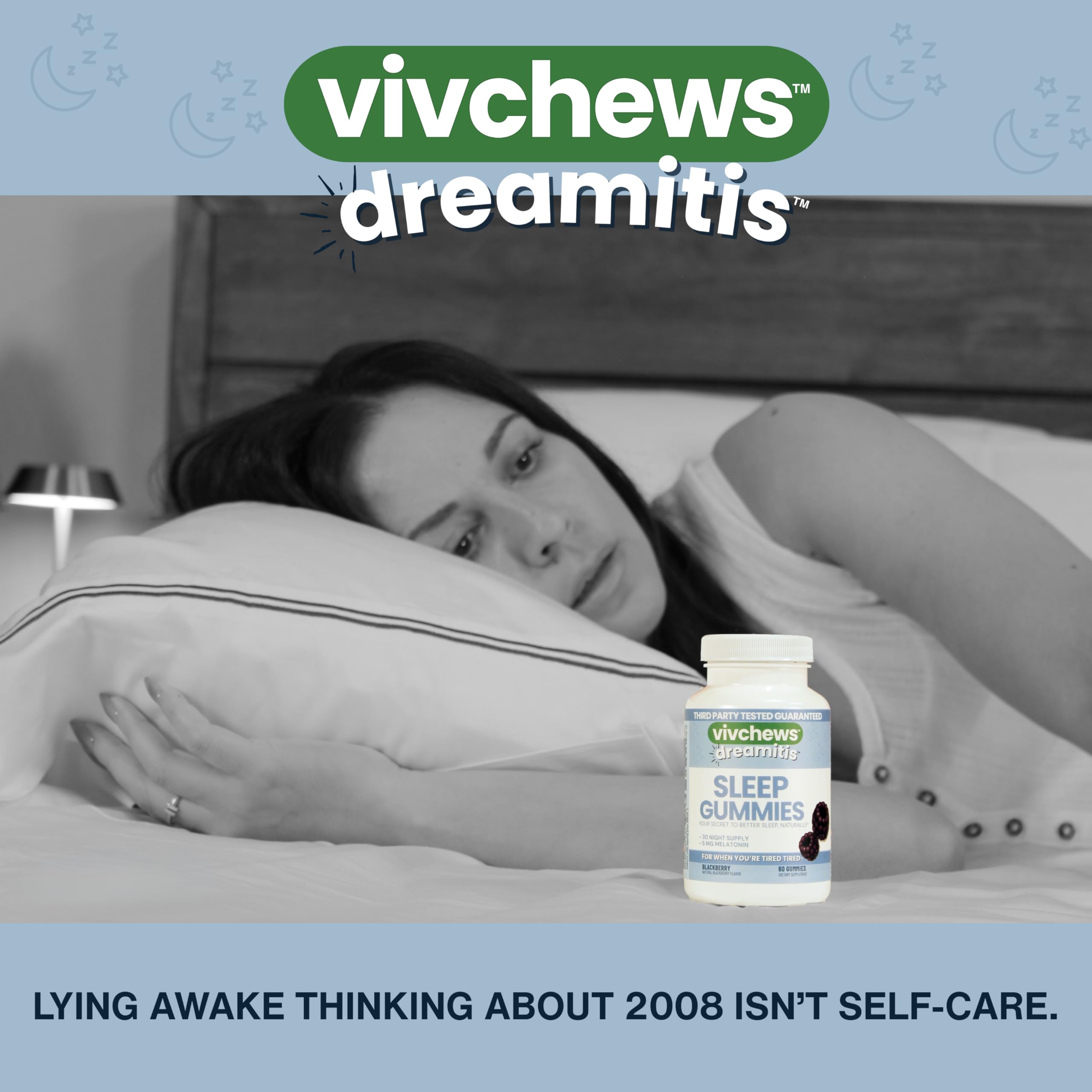 vivchews Nighttime Sleep Gummies with fruits