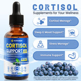 vivcmin 10-in-1 Cortisol Reducer Liquid Supplement with precision dropper