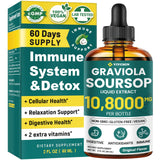 vivcmin Soursop Drops front view with dropper