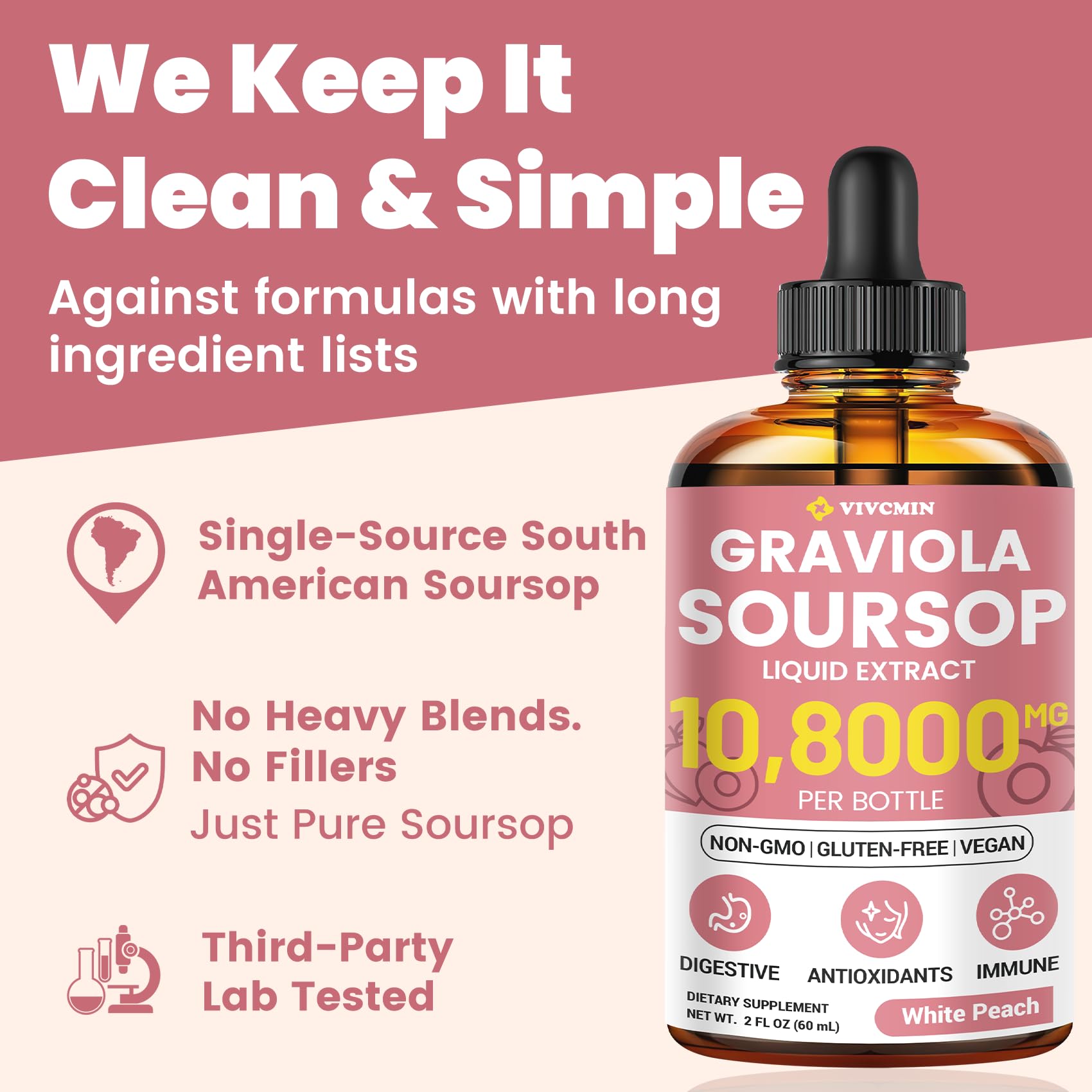 vivcmin Soursop Drops ingredients list