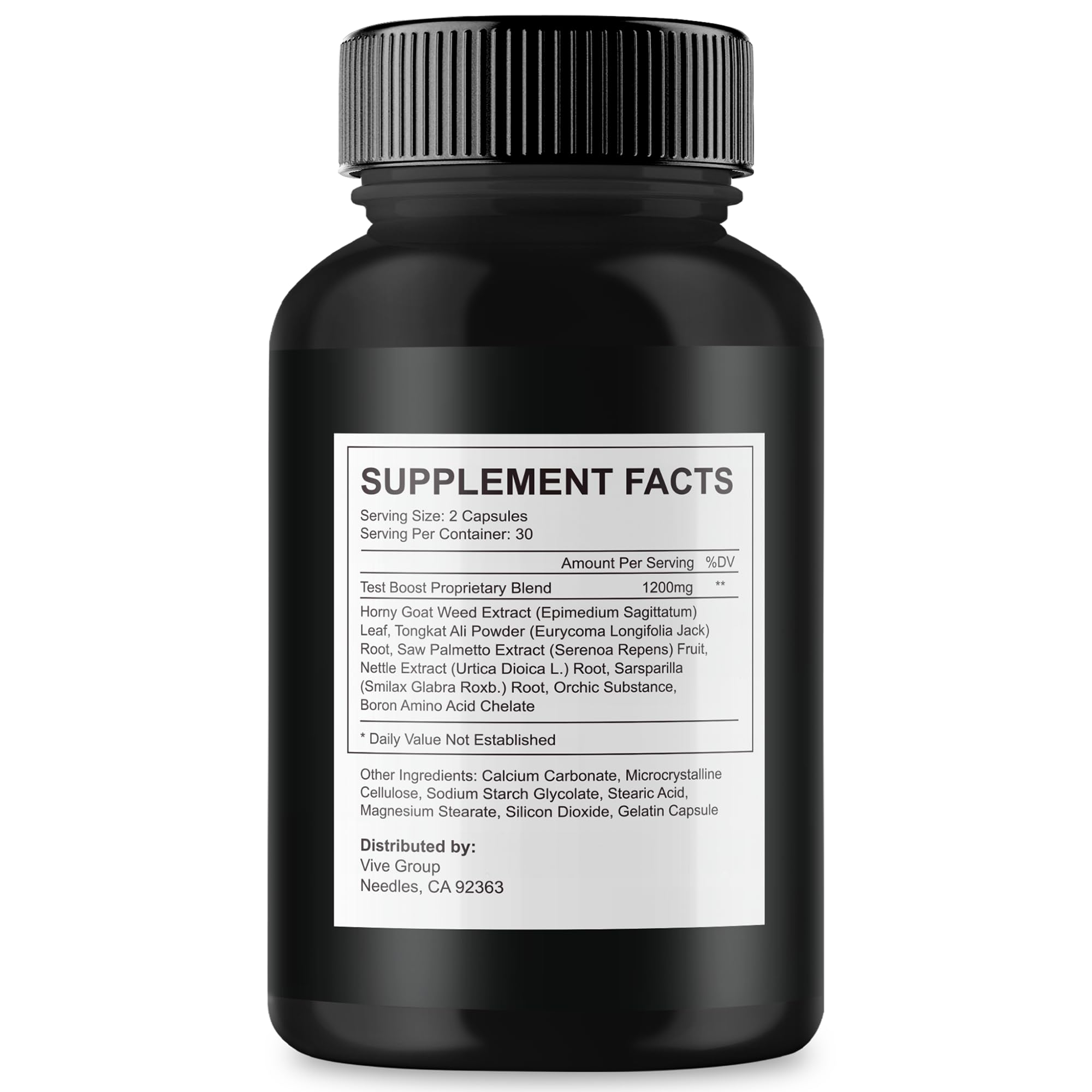 VIVE MD BioPeak for Men 60 Capsules side view