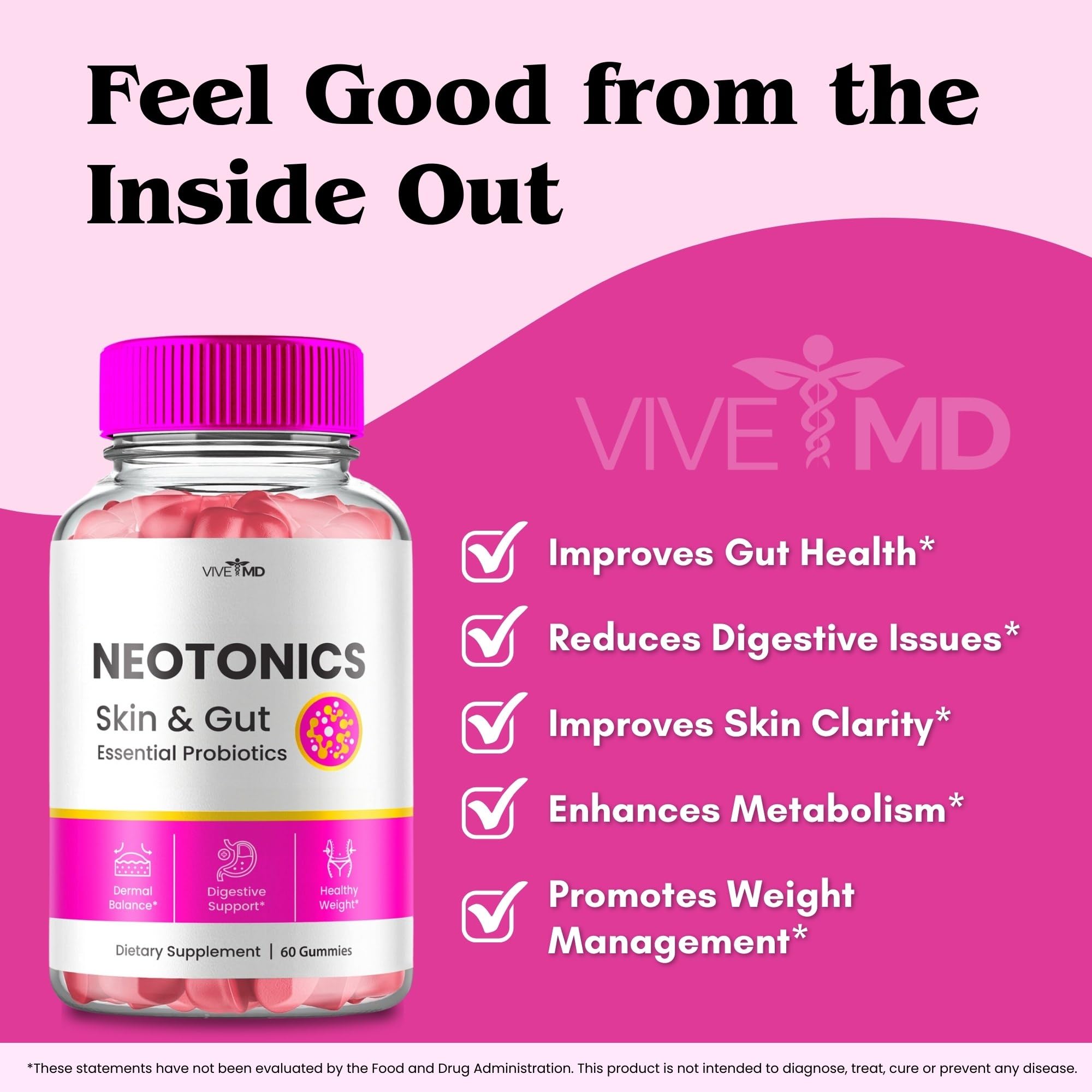 VIVE MD Blended Vitamin & Mineral Supplement top view