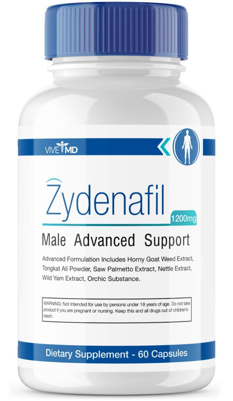 VIVE MD Saw Palmetto Supplement 60 Capsules front view