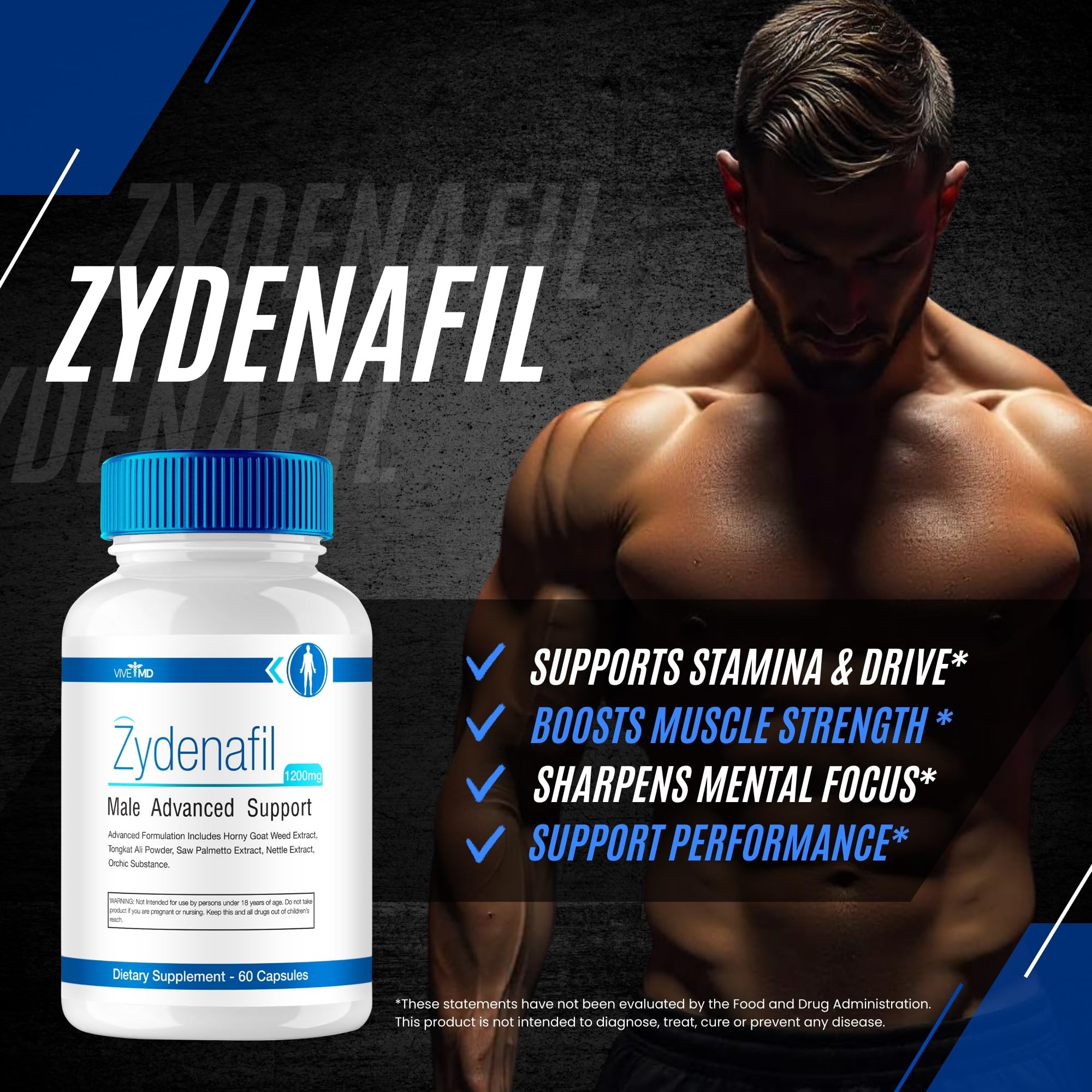 VIVE MD Saw Palmetto Supplement nutritional information