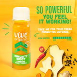Vive Organic Cayenne Shot 454g showing nutritional information