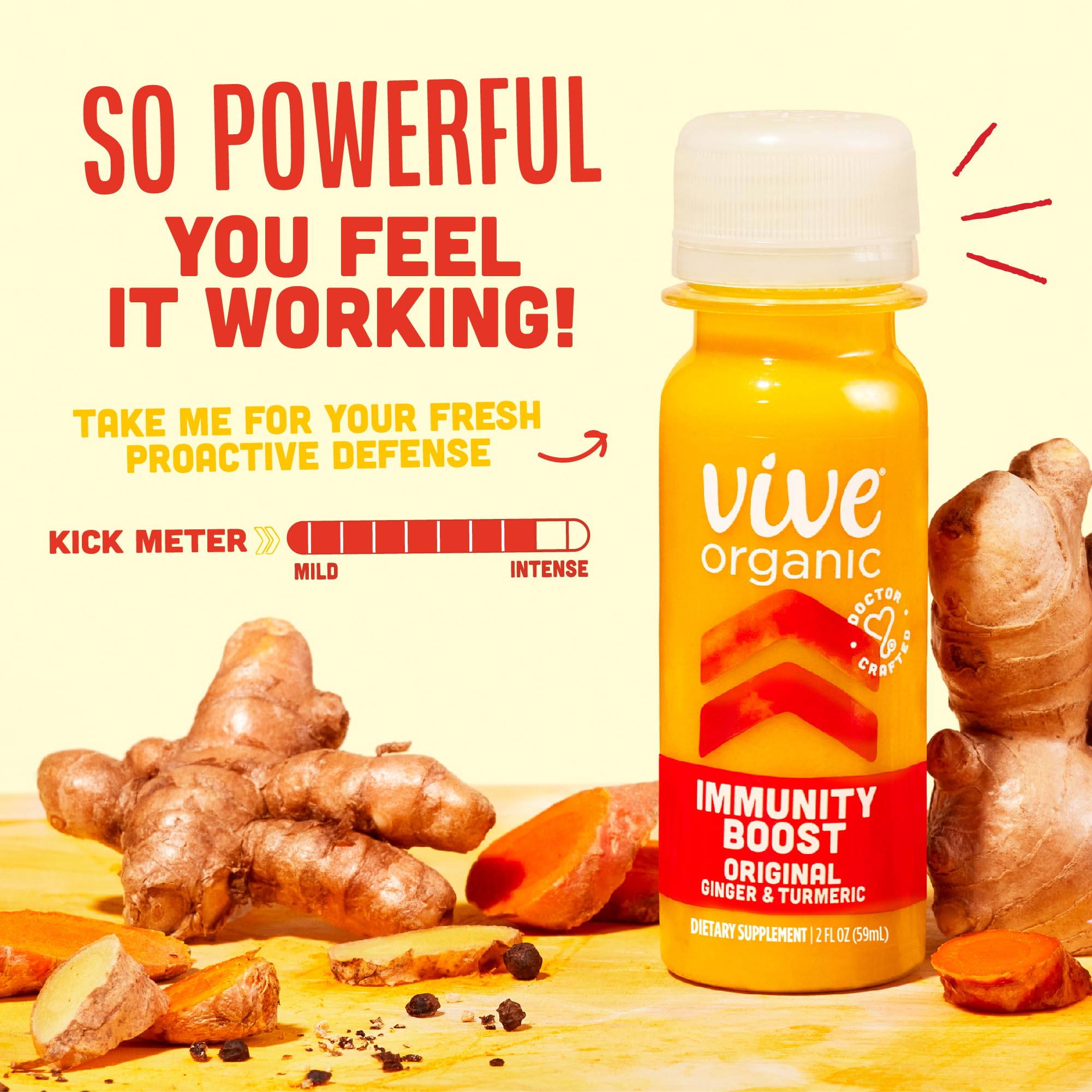 Vive Organic Fresh Pressed daily wellness Shots bottle back view