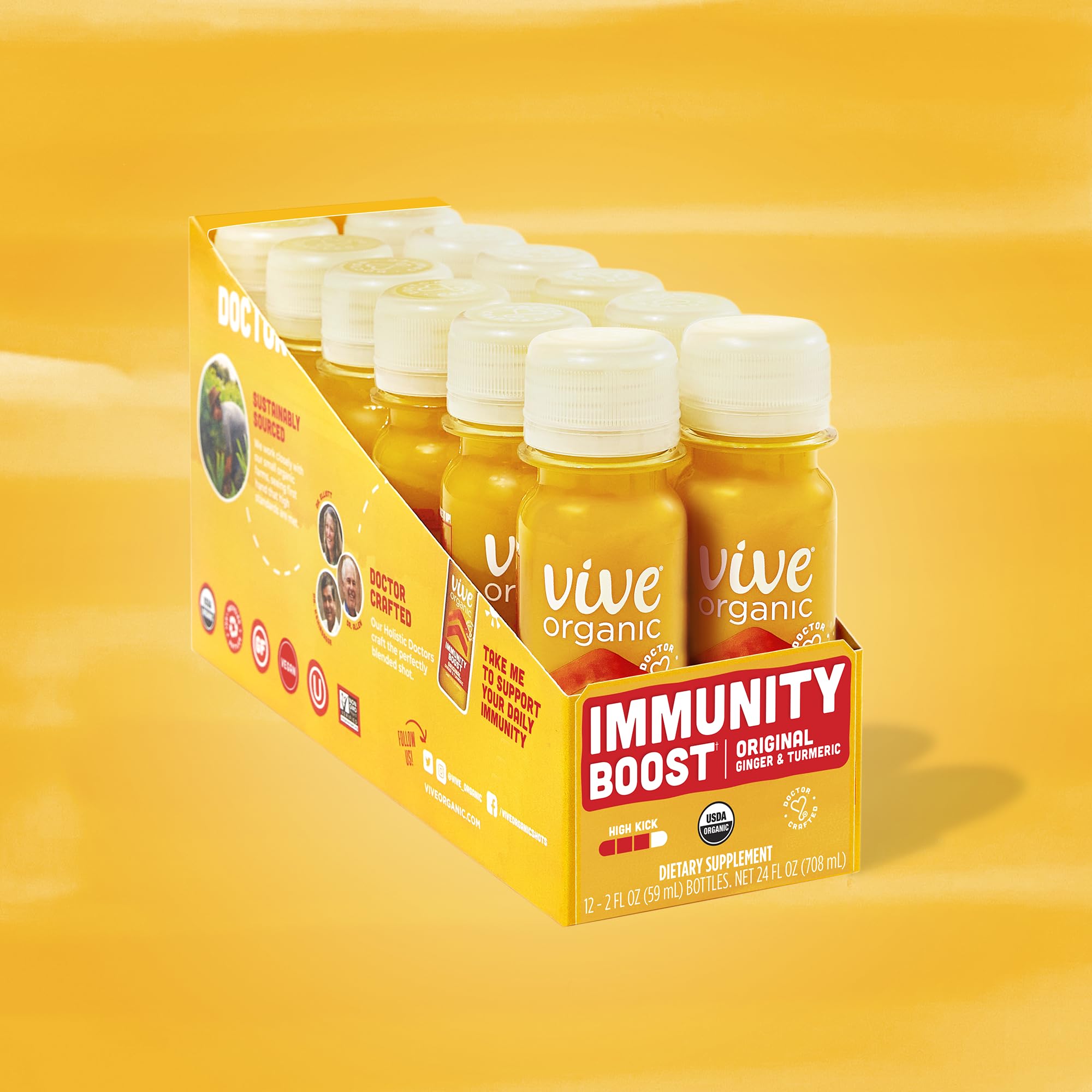 Vive Organic Fresh Pressed daily wellness Shots nutritional information