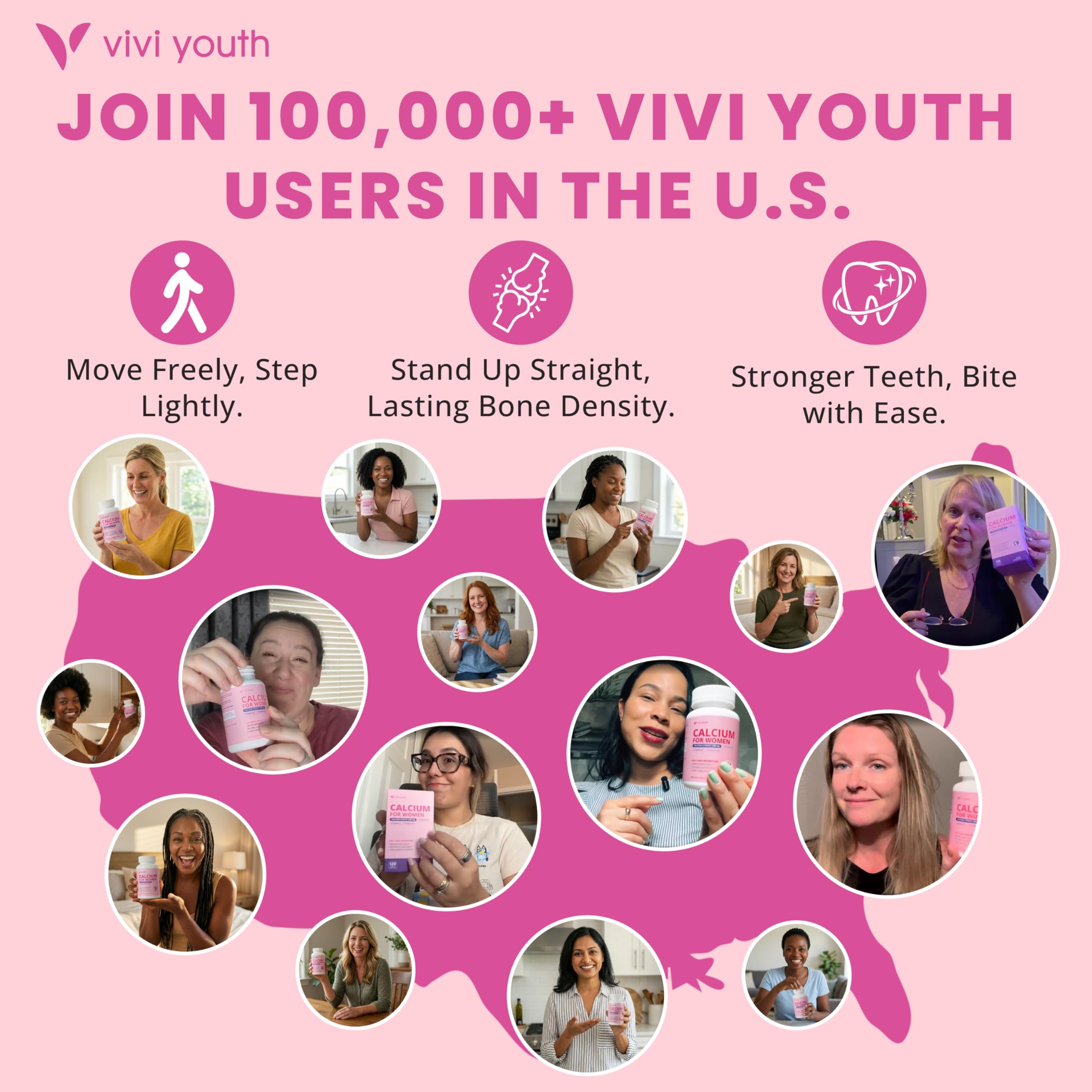 VIVI Youth Calcium Supplement 300mg lifestyle scene