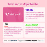 VIVI Youth Calcium Supplement 300mg with Vitamin D3 and K2