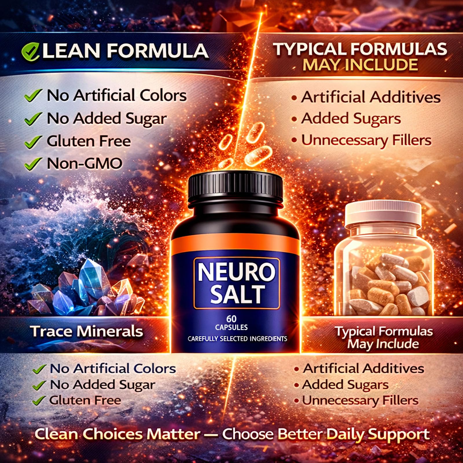 Vivikig Daily Mineral Magnesium Supplement 60g back view