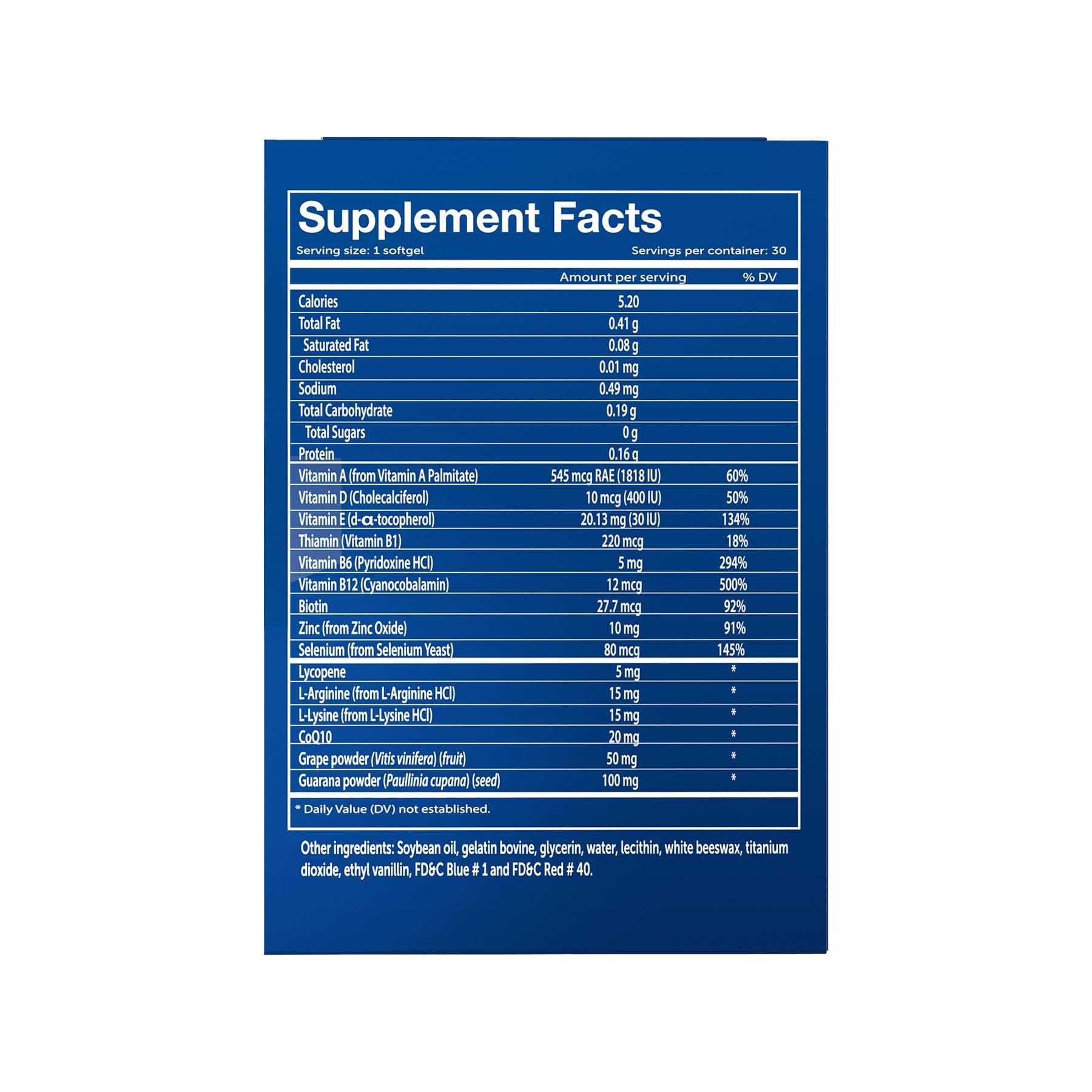 Vivioptal Vitamins Blended Vitamin & Mineral Supplement packaging