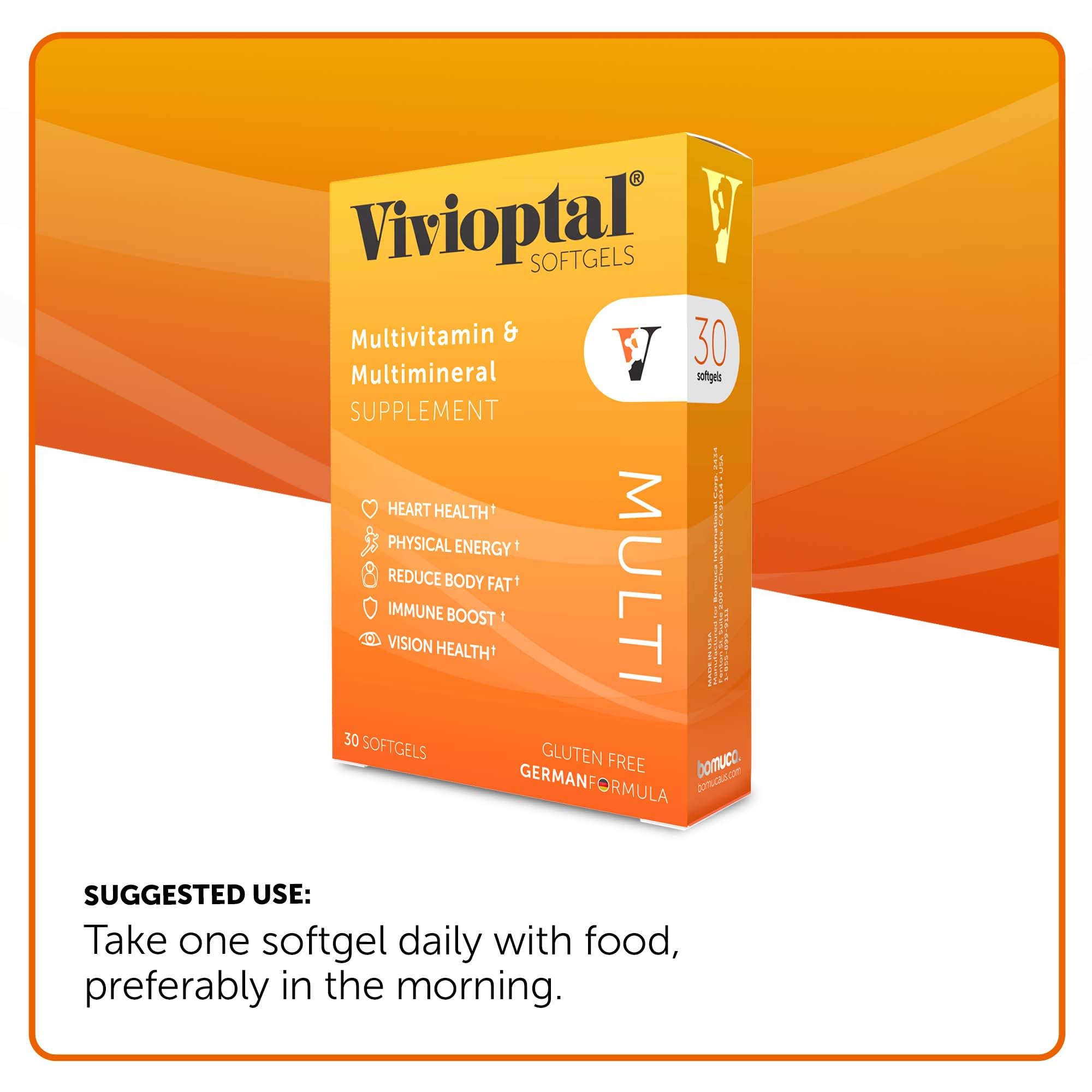 Vivioptal Vitamins Multivitamin Softgels in hand