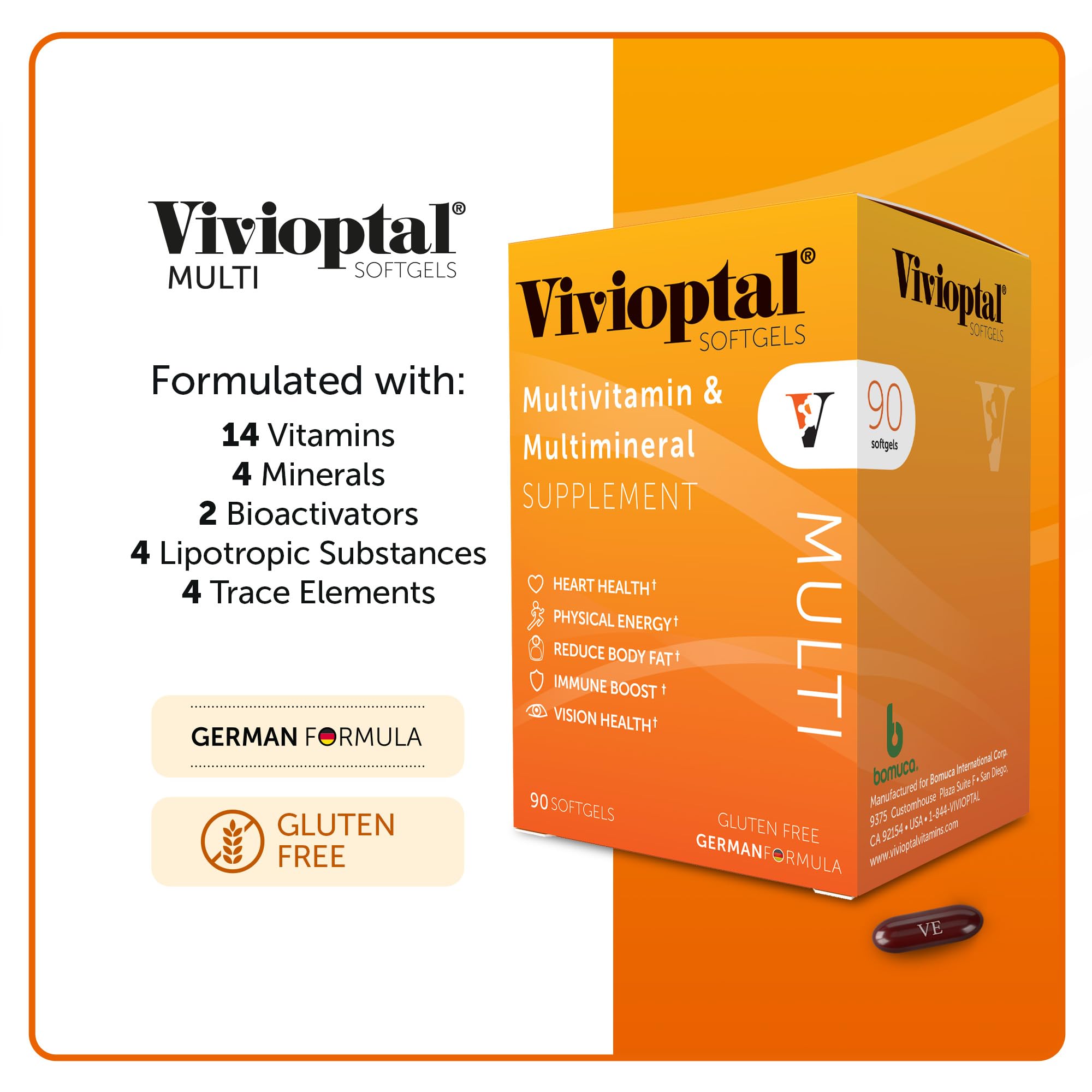 Vivioptal Vitamins Multivitamin Softgels lifestyle scene