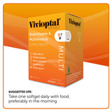 Vivioptal Vitamins Multivitamin Softgels with a softgel displayed