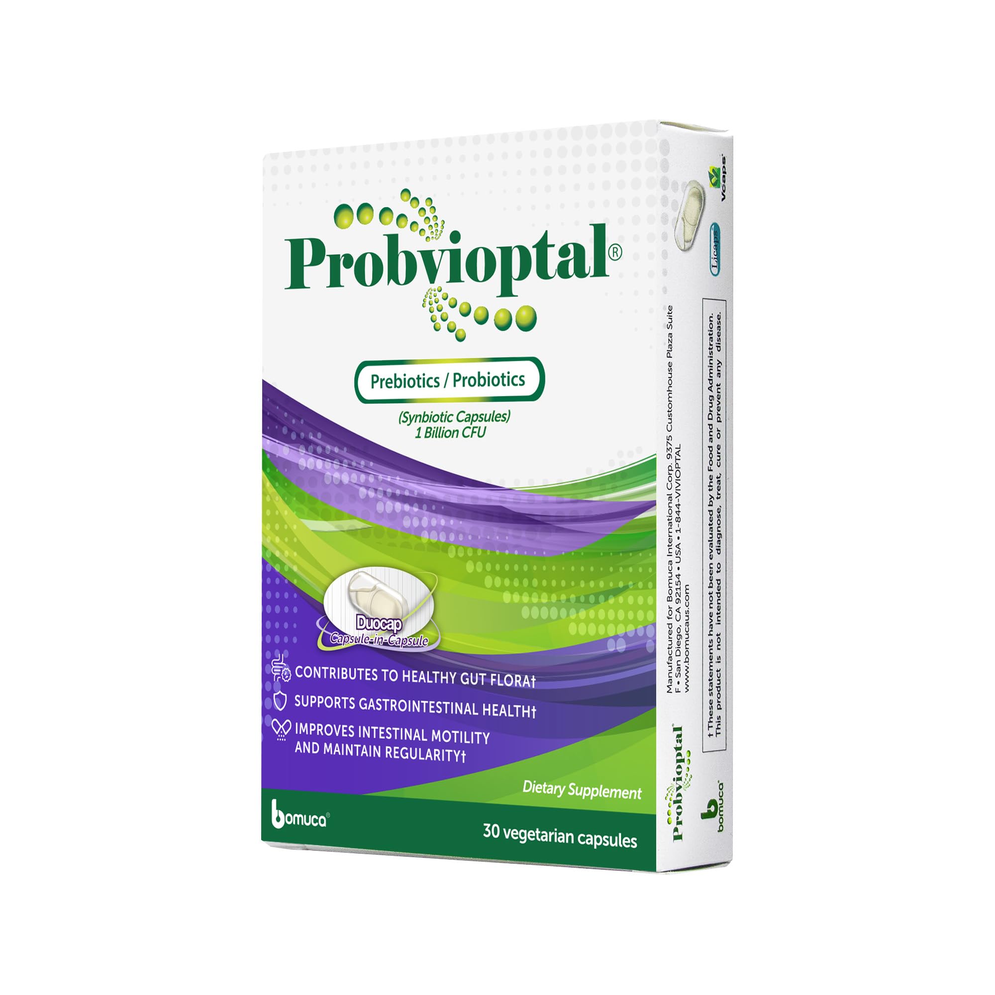 Vivioptal Vitamins Prebiotic + Probiotic Capsules front view