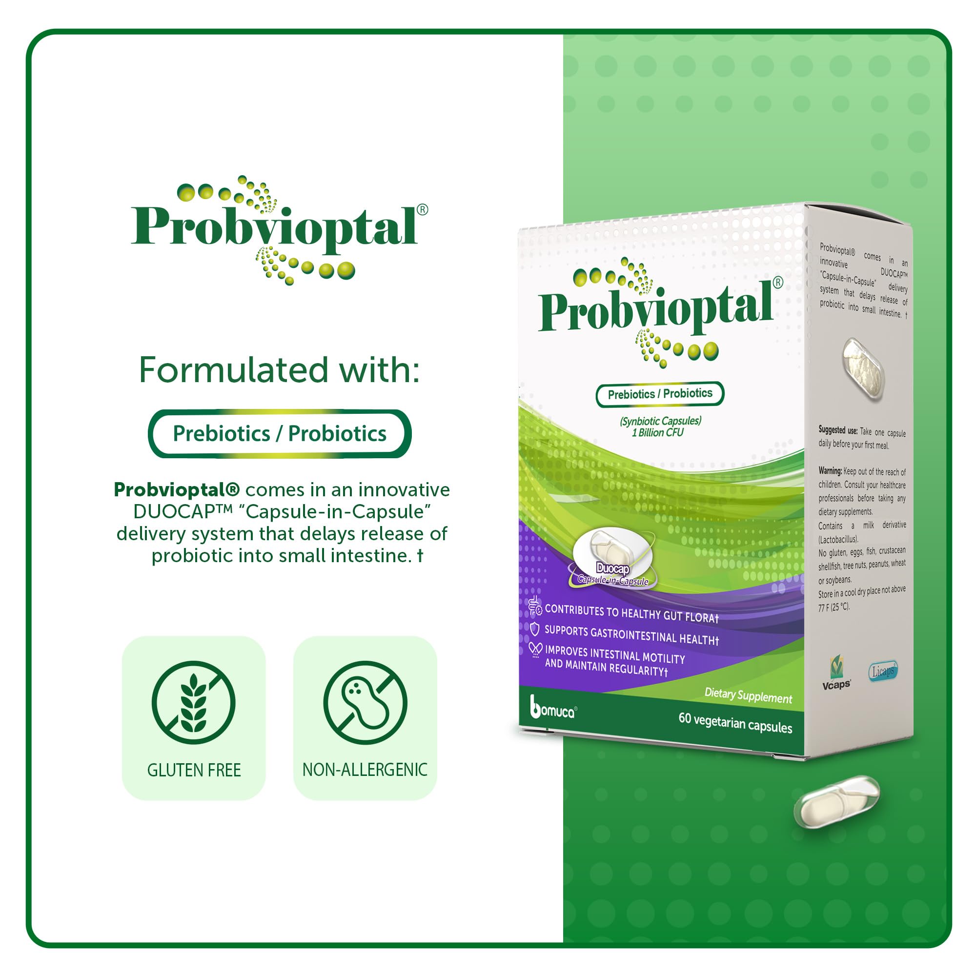 Vivioptal Vitamins Probiotic Acidophilus ingredients list
