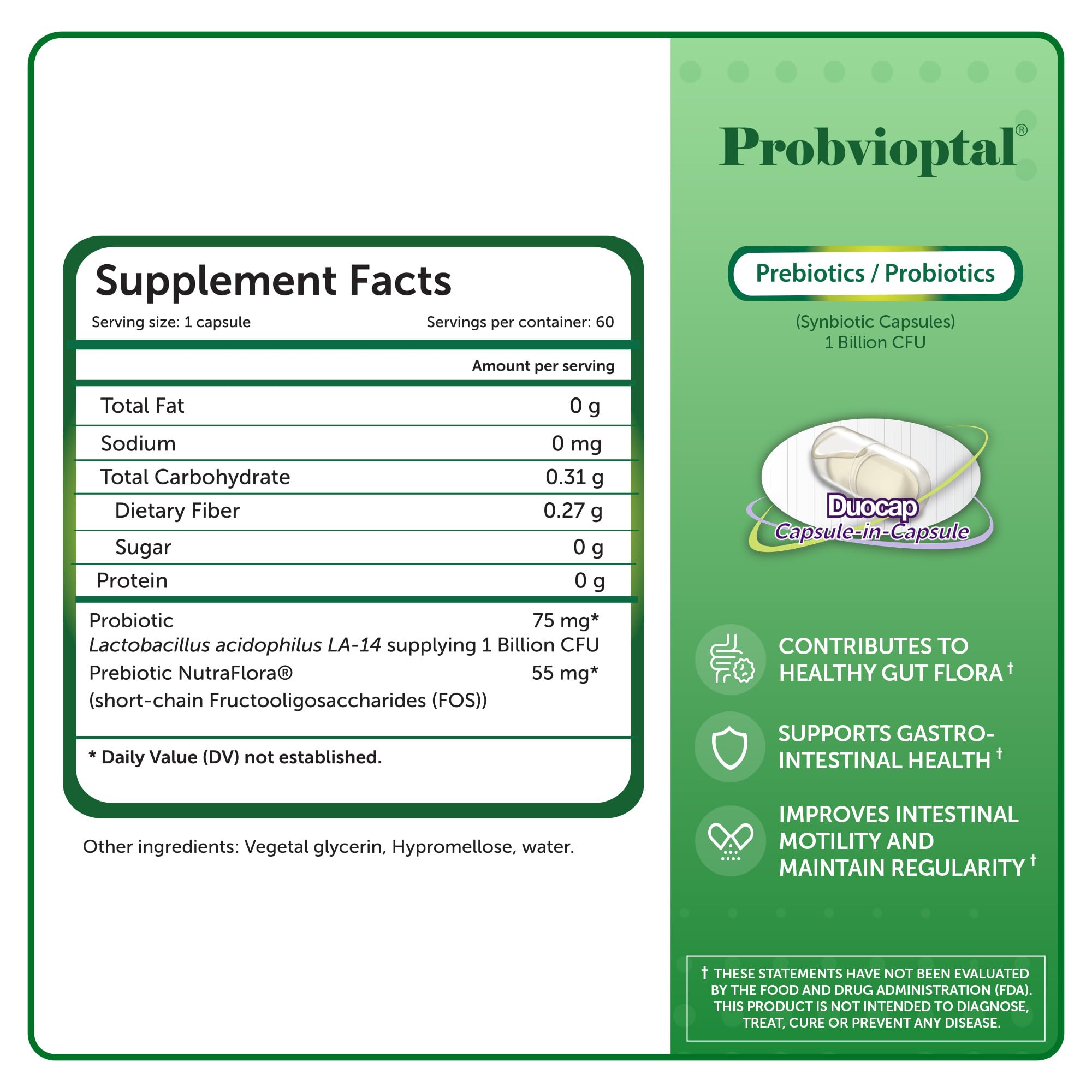Vivioptal Vitamins Probiotic Acidophilus on a wooden table