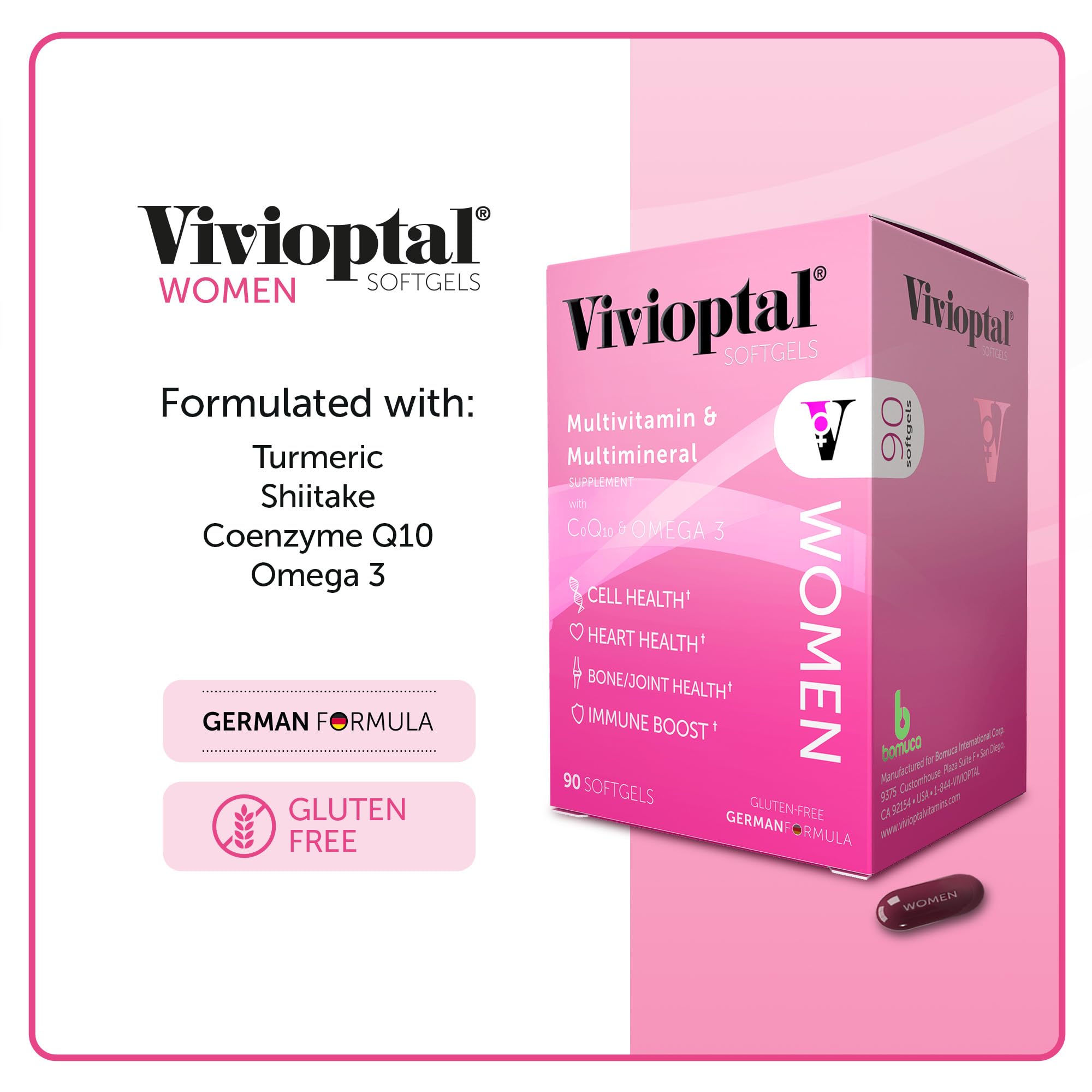 Vivioptal Women's Multivitamin ingredients list