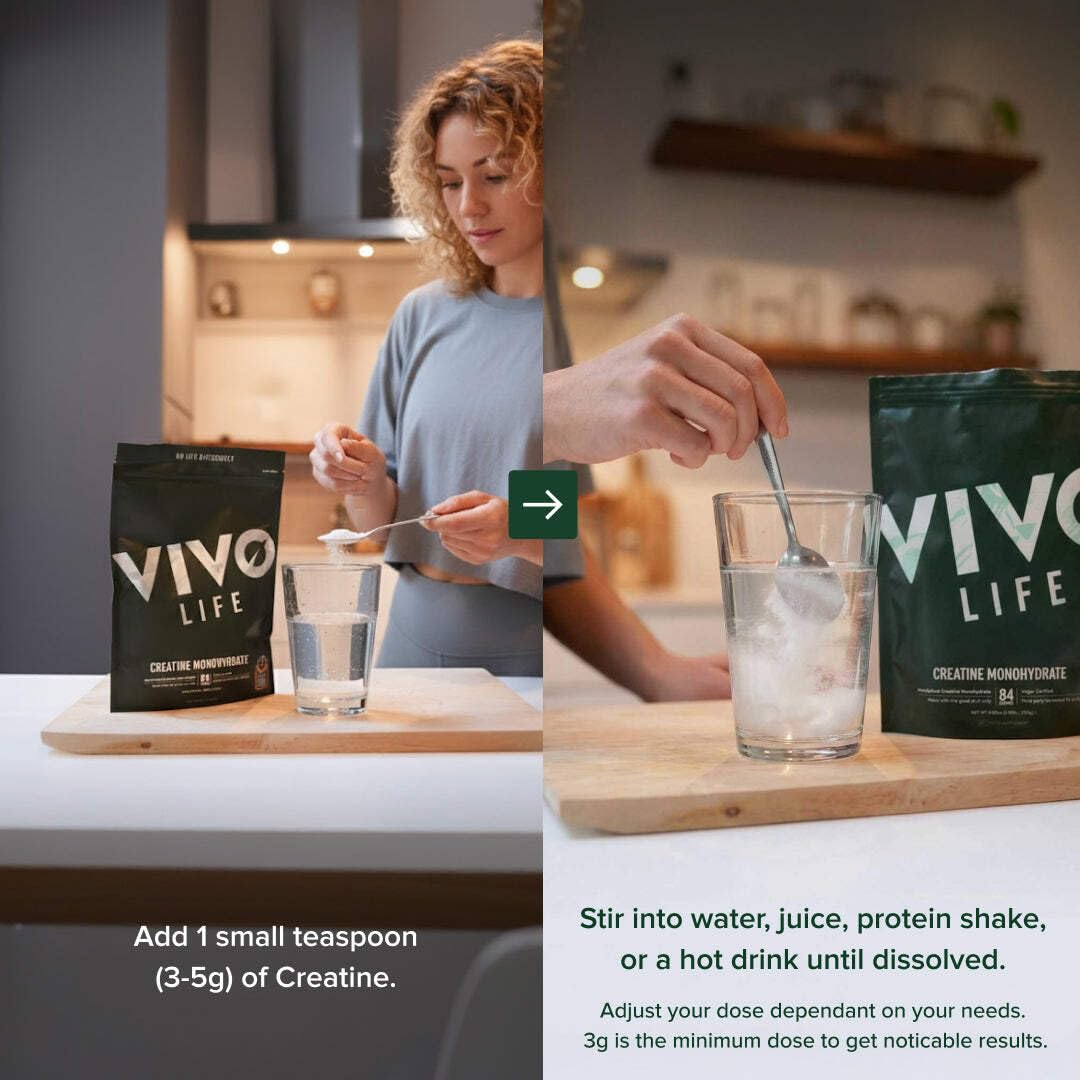 Vivo Life Creatine Monohydrate Powder 252g ingredient list