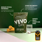 Vivo Life Creatine Monohydrate Powder 252g packaging