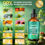 VivoNu 2000mg Soursop & 12-in-1 Super Herb Blend liquid supplement ingredients list