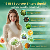 VivoNu 2000mg Soursop & 12-in-1 Super Herb Blend liquid supplement side view